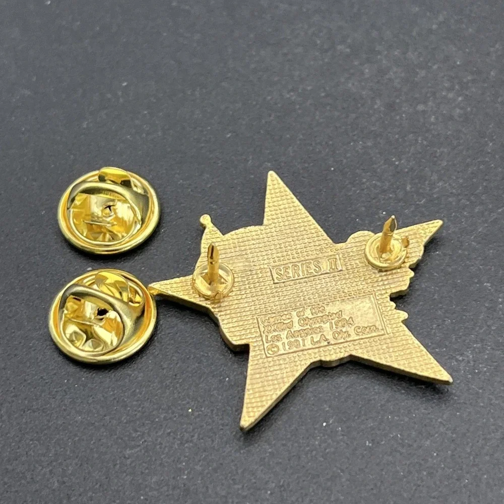 1984 Los Angeles Olympics Sam‎ The Eagle Sailing Event Star Lapel Hat Pin